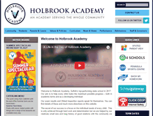 Tablet Screenshot of holbrookacademy.org